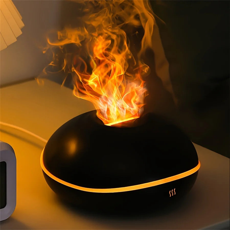  AuraMist black 3-in-1 aromatherapy diffuser humidifier color mood light Type-C
