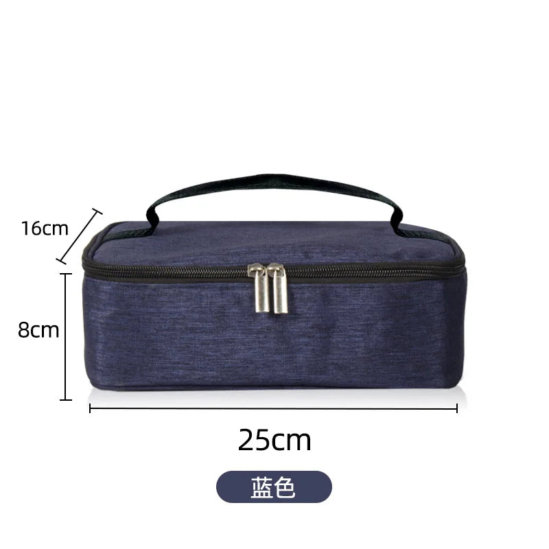  Bento Bag blue Oxford cloth lunch tote for work school and picnics