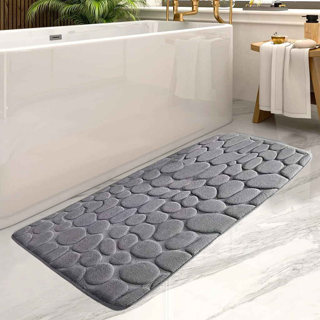 CloudeMat Fluffy Bedroom Rug in Grey – Ultra-Soft Cloud-Like Floor Mat