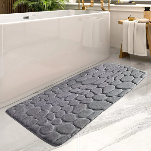 CloudeMat Fluffy Bedroom Rug in Grey – Ultra-Soft Cloud-Like Floor Mat