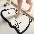 Bear — CuteSoft Mat bear design soft polyester desk floor mat for home office and kids room