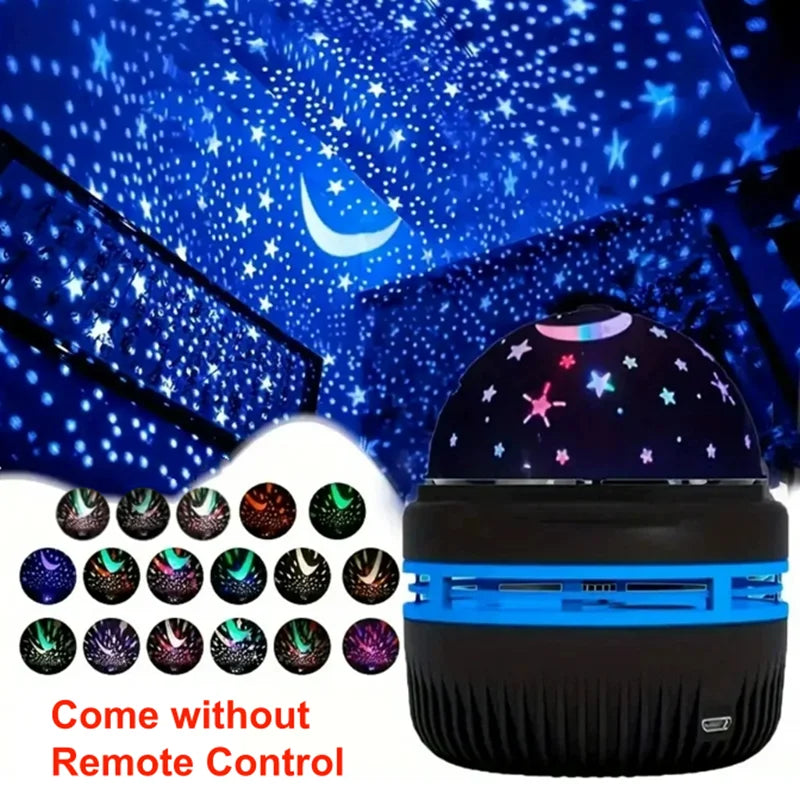 galaxy star moon projector USB night light for kids bedroom party