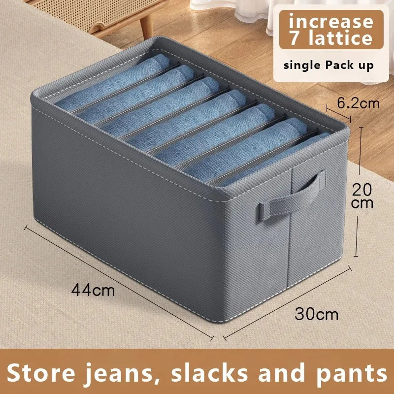 FoldEase canvas wardrobe storage organizer gray size 9
