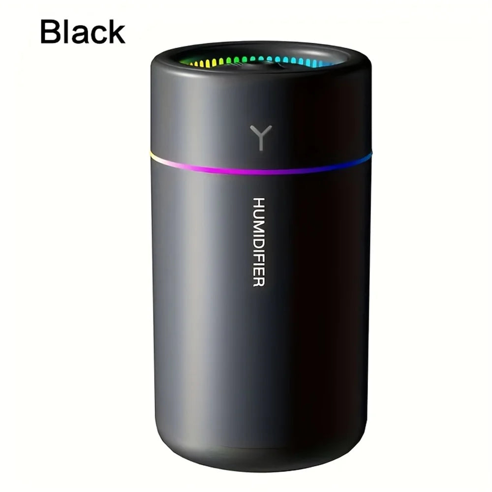  Color Cloud Mist black USB mini humidifier quiet mist diffuser for desk and bedroom

