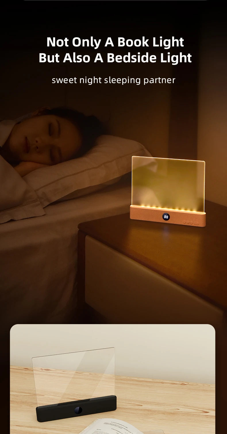 LightReader LED Book Light — Rechargeable Reading & Bedside Night Light with Timer