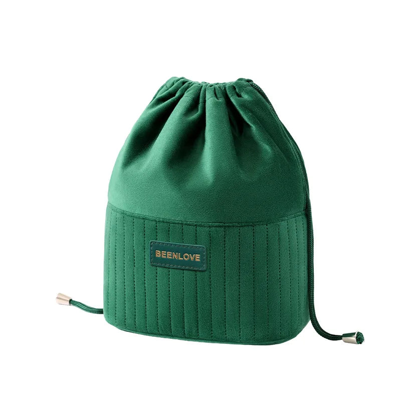  Makeup Pouch green large capacity polyester cosmetics bag for women