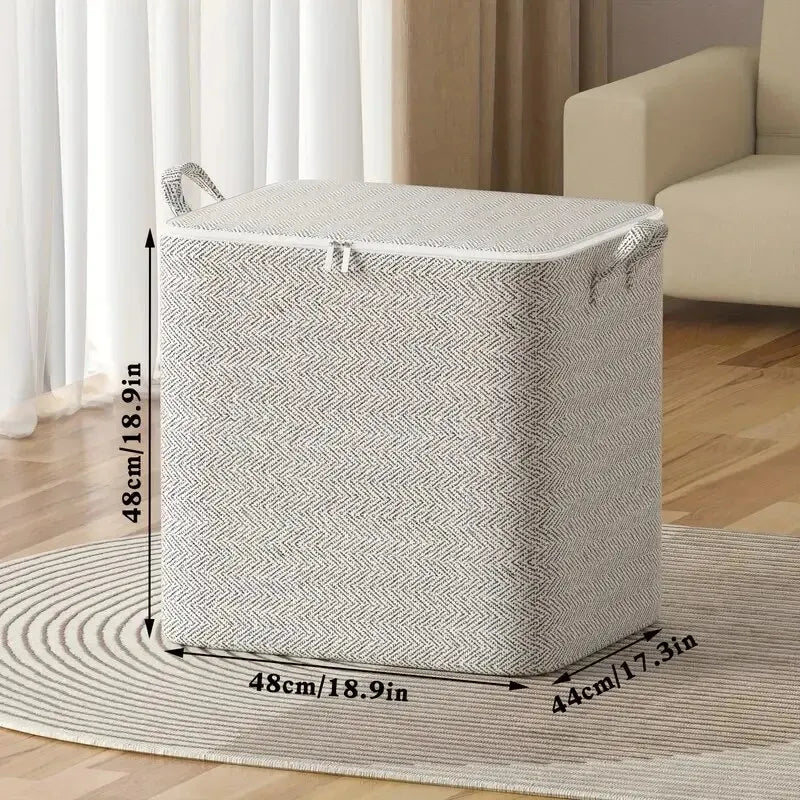  NestBox 110L non-woven fabric cube storage box with zipper for toys and clothing