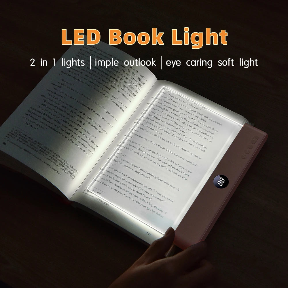 LightReader LED Book Light — Rechargeable Reading & Bedside Night Light with Timer