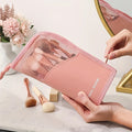  Makeup Space pink Oxford vertical cosmetic pencil case organizer for women
