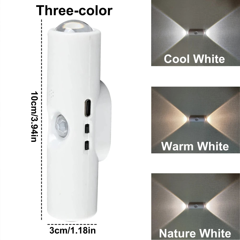 Glowpath pro white RGB motion sensor rechargeable wall light magnetic mount sensor touch control