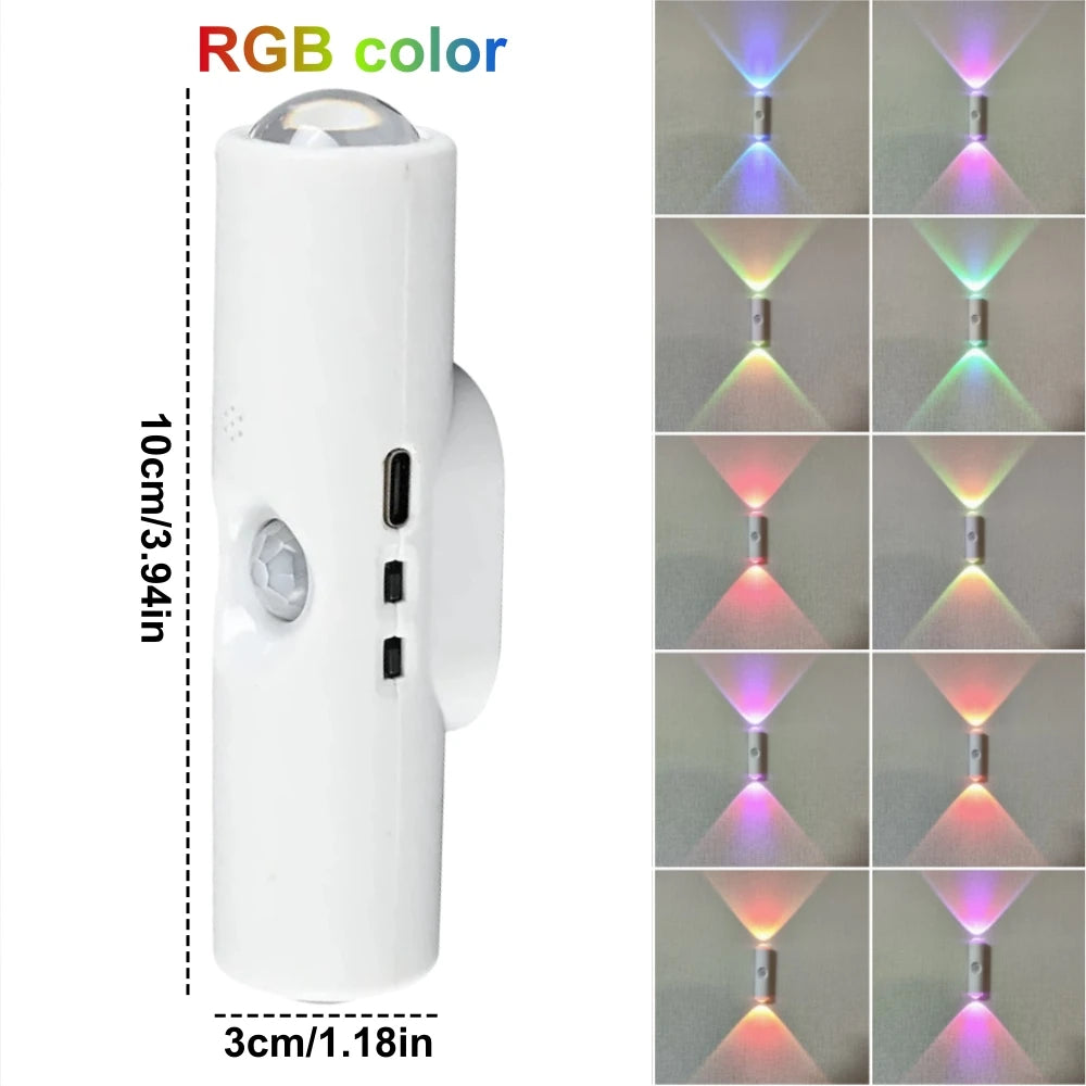 Glowpath pro white motion sensor rechargeable wal light magnetic mount touch control