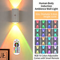  GlowPath RGB motion sensor rechargeable hill wall light 16 colors with remote control