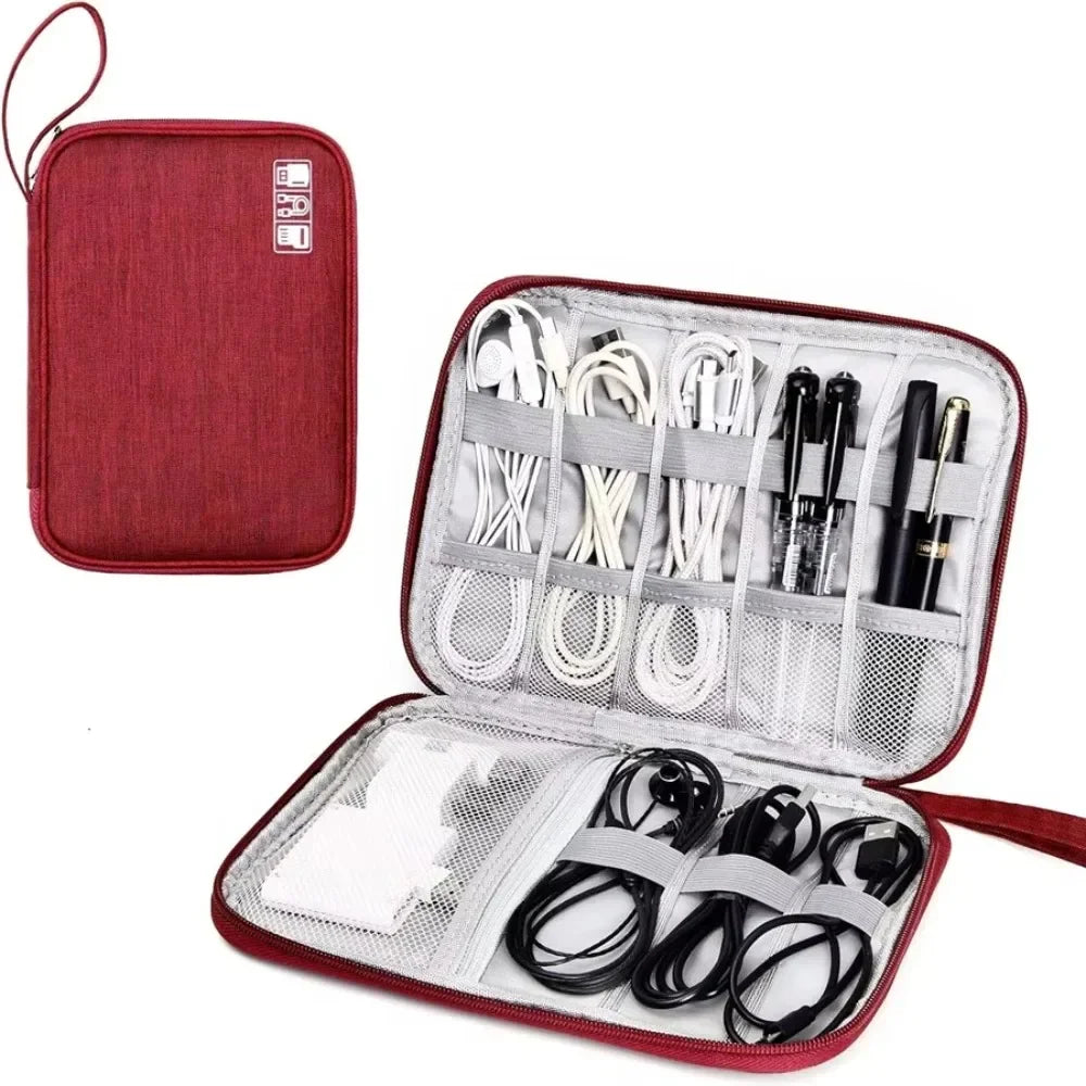  FlexNest Oxford storage bag red flexible everyday organizer pouch