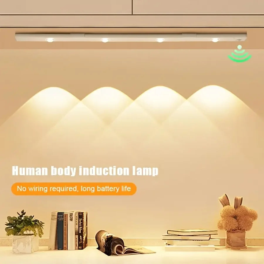 SoftBeam LED Cabinet Light — Motion Sensor Rechargeable Under-Cabinet Night Light (2-Pack)