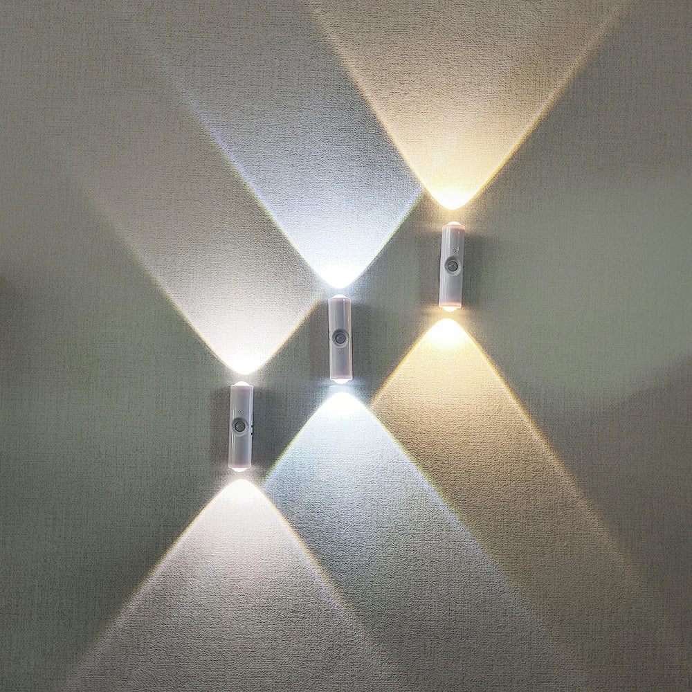 GlowPath Pro Wall Light — RGB Motion Sensor Rechargeable Lamp with Magnetic Mount & Touch Control