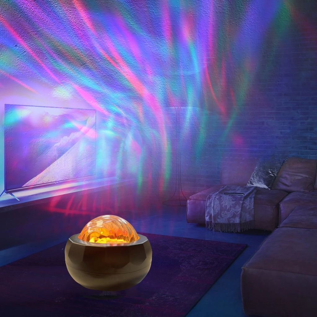 Aurora NightPath Star Projector — RGB Galaxy Night Light with Remote Control