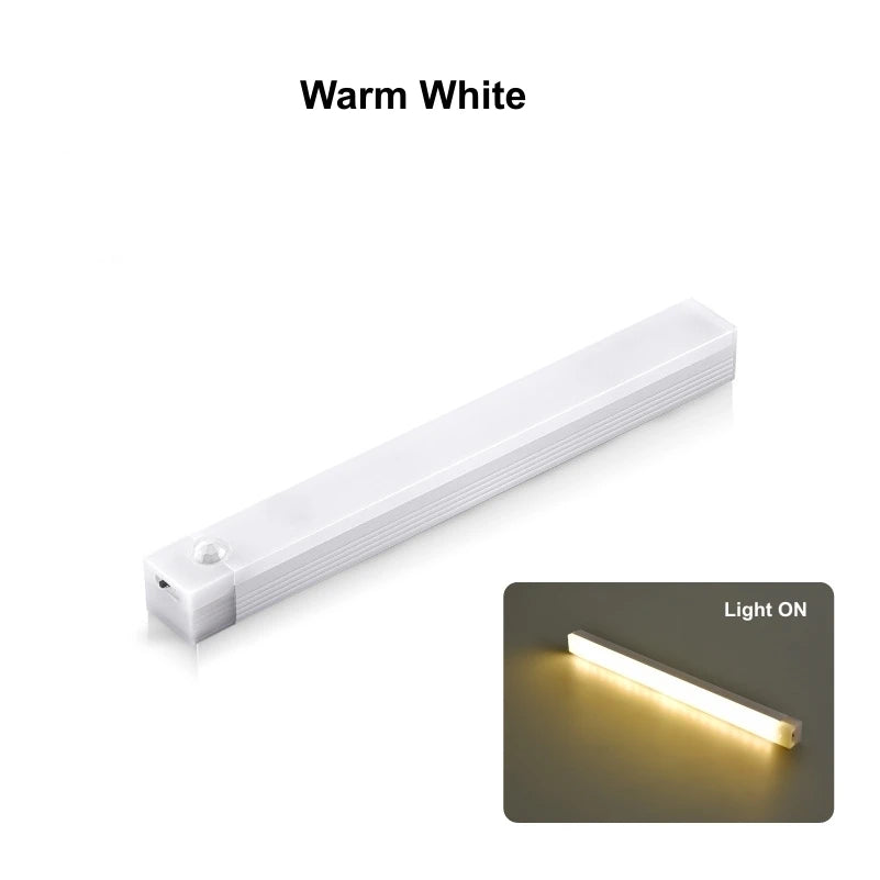 GlowStep LED Night Light Strip — Motion Sensor Rechargeable Stair & Cabinet Light