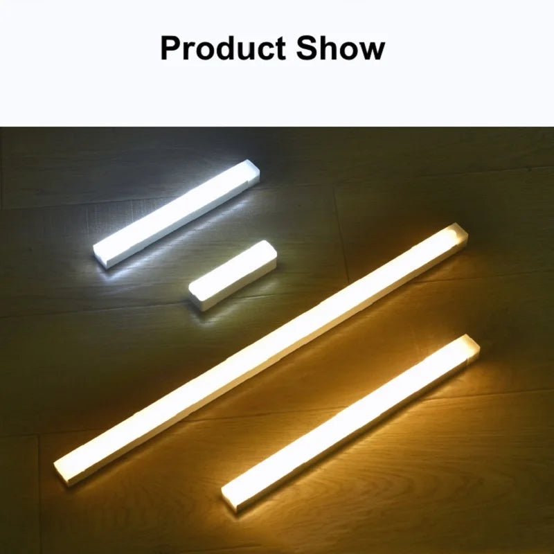 GlowStep LED Night Light Strip — Motion Sensor Rechargeable Stair & Cabinet Light