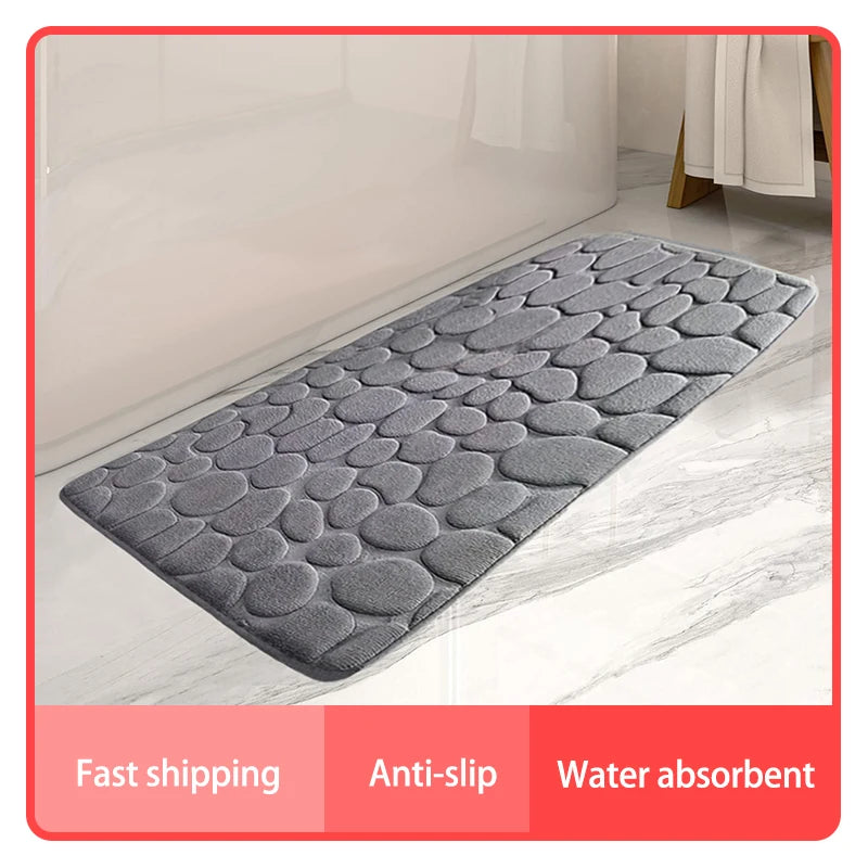 CloudeMat Fluffy Bedroom Rug – Ultra-Soft Cloud-Like Floor Mat | Grey, Apricot, Black & Blue