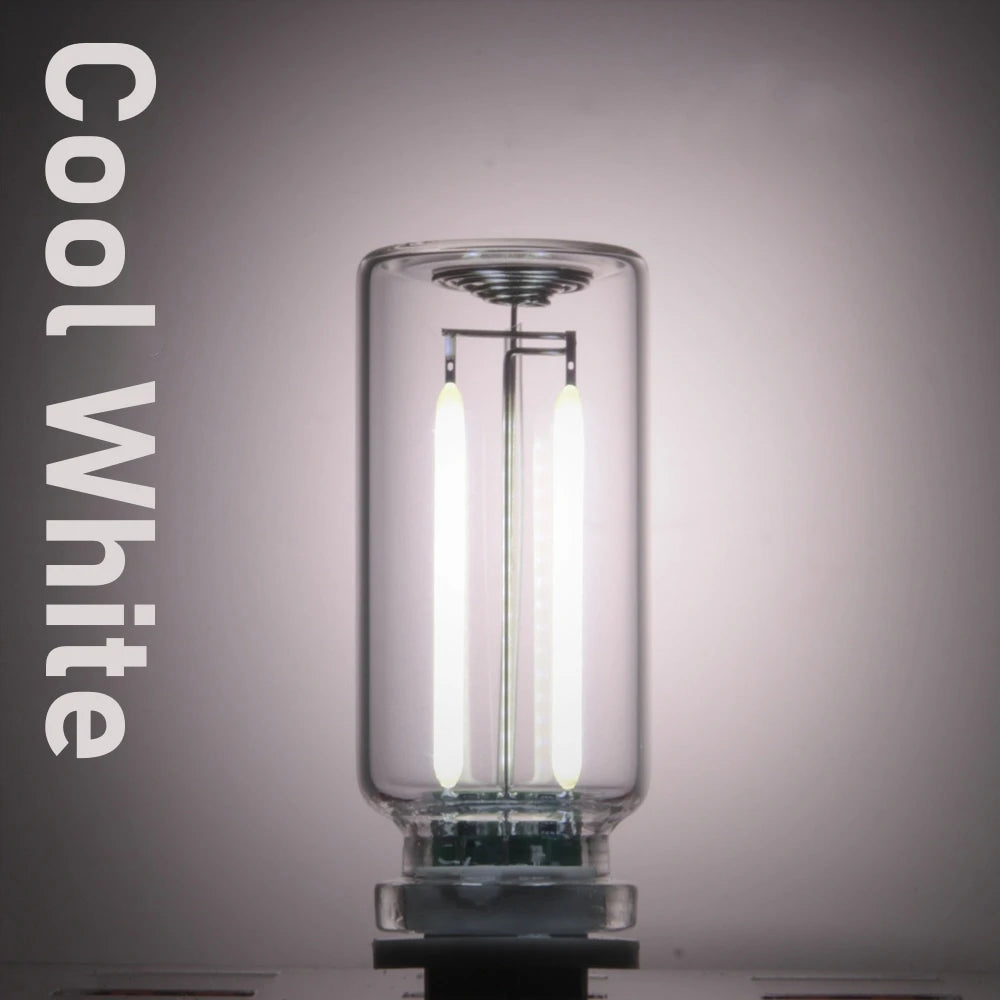 GlowSense Touch Dimming Night Light — USB Glass Cylinder LED Lamp in 8 Colors