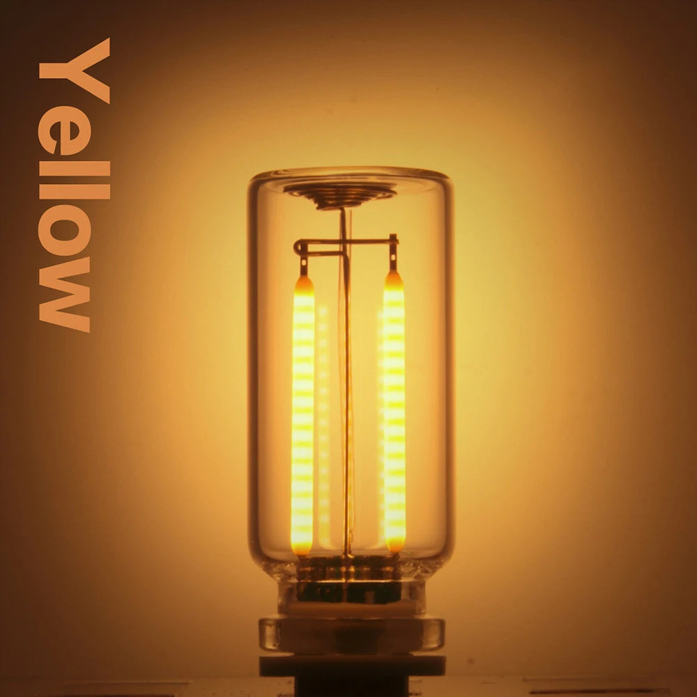 GlowSense Touch Dimming Night Light — USB Glass Cylinder LED Lamp in 8 Colors