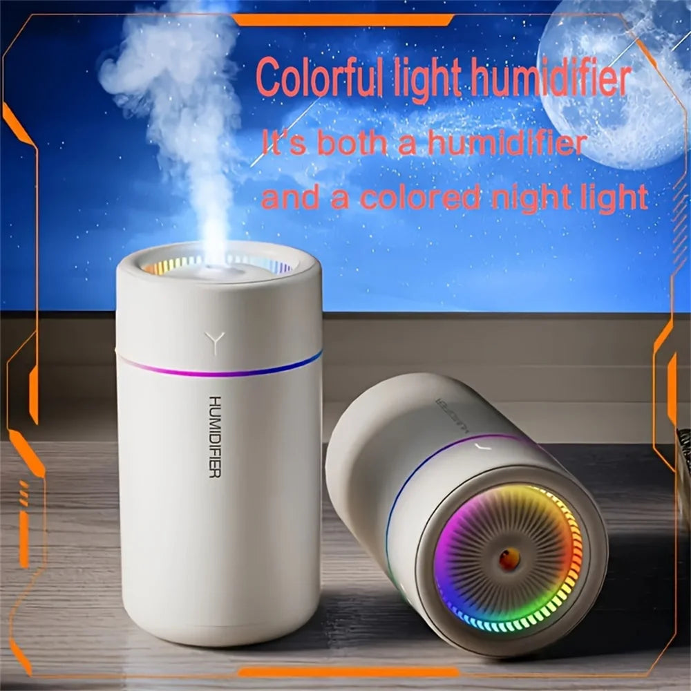 Color Cloud Mist Mini Humidifier — USB Portable Quiet Mist Diffuser for Desk & Bedroom