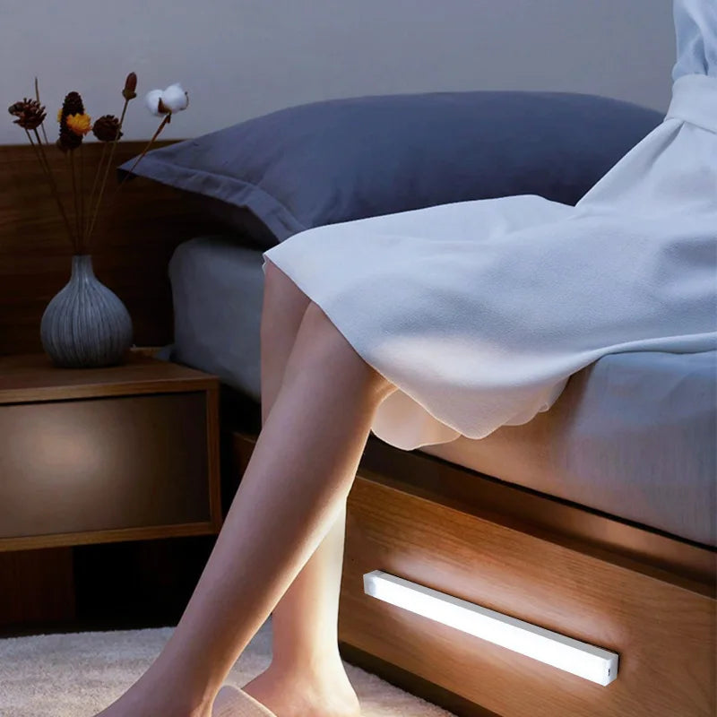 GlowStep LED Night Light Strip — Motion Sensor Rechargeable Stair & Cabinet Light