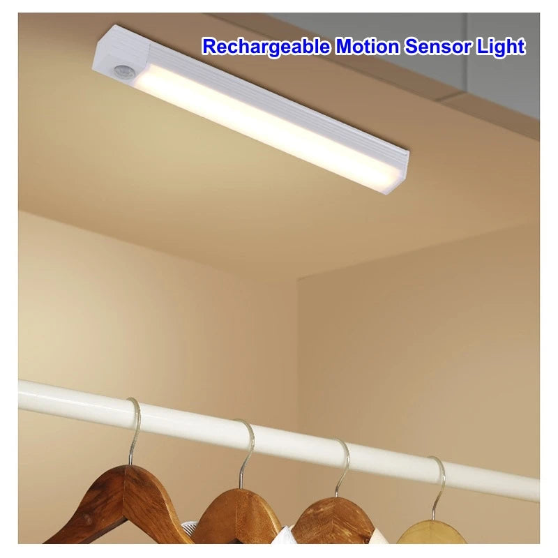 GlowStep LED Night Light Strip — Motion Sensor Rechargeable Stair & Cabinet Light