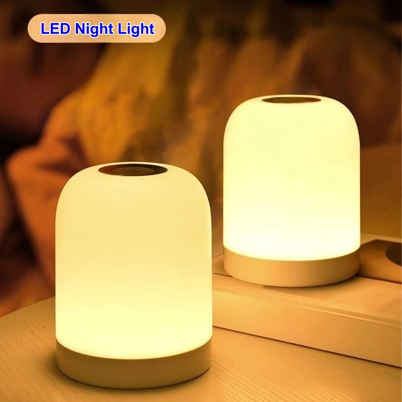 Night SoftBeam Touch LED Table Light — 3 Color Temperatures, Rechargeable & No-Battery Versions