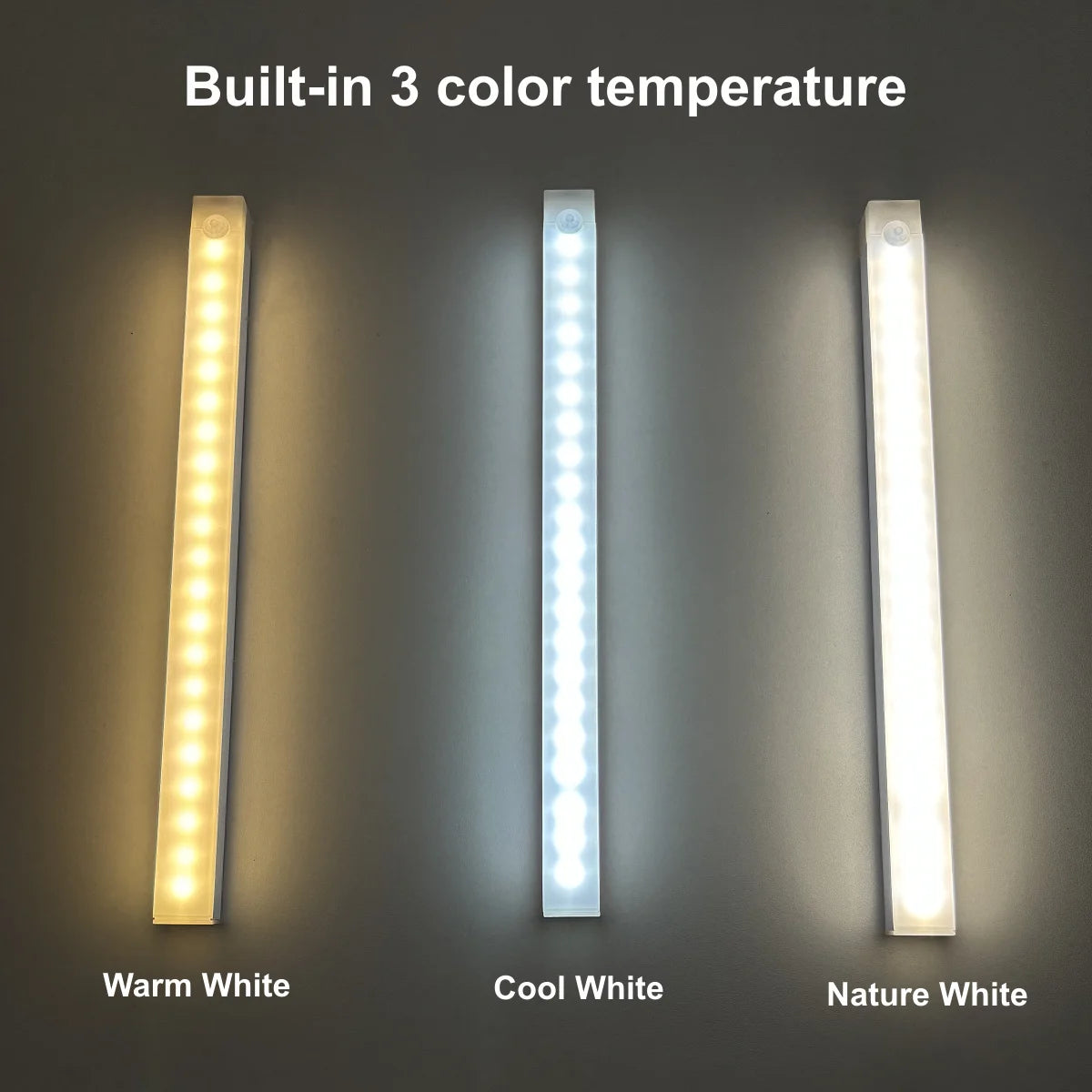 GlowStep LED Night Light Strip — Motion Sensor Rechargeable Stair & Cabinet Light
