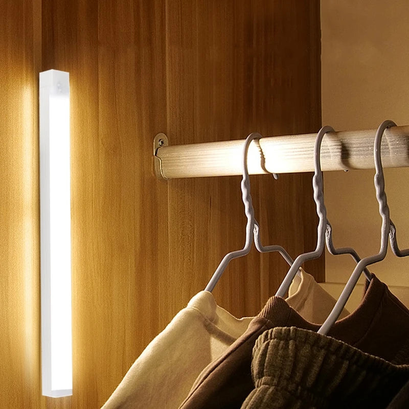 GlowStep LED Night Light Strip — Motion Sensor Rechargeable Stair & Cabinet Light