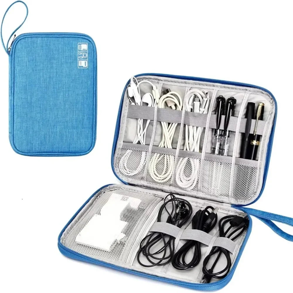 FlexNest Oxford storage bag sky blue flexible everyday organizer pouch
