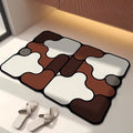 WarmWeave Anti-Slip Rubber Bath Mat in Coffee – Cosy Non-Toxic Floor Mat
