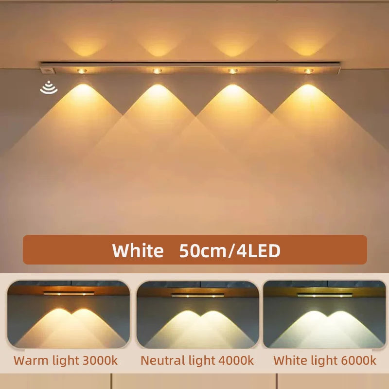  SoftBeam white 50cm LED cabinet light motion sensor rechargeable 2-pack
