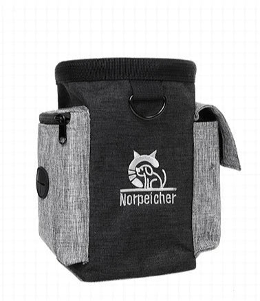 Pet Training Fanny Pack black hands-free Oxford treat bag for dog training